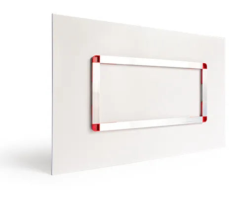 Vormontierter Alurahmen an Acryl-Print Bild